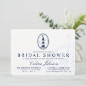 Vuurtoren van het strand | Nautisch Thema Vrijgeze Kaart (Staand voorkant)