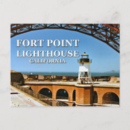 vuurtoren van het type Fort Point, Californië-Brie Briefkaart