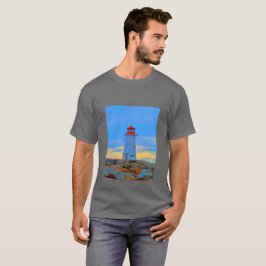 Vuurtoren van het vuurtoren van het shirt van Pegg