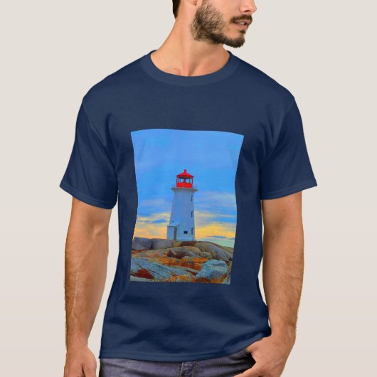 Vuurtoren van het vuurtoren van het shirt van Pegg (Voorkant)