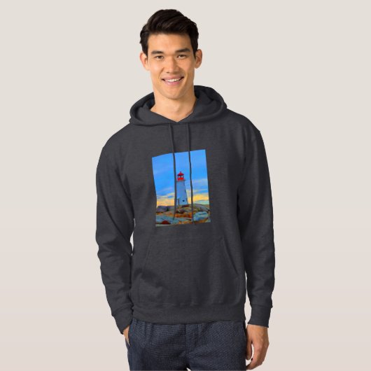 Vuurtoren van het vuurtoren van het shirt van Pegg (Voorkant volledig)