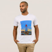 Vuurtoren van het vuurtoren van het shirt van Pegg (Voorkant volledig)