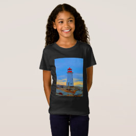 Vuurtoren van het vuurtoren van het shirt van Pegg