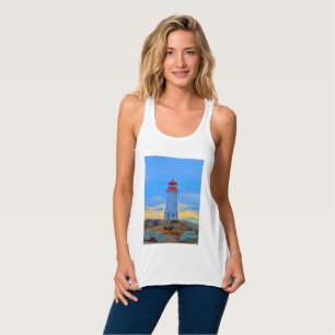 Vuurtoren van het vuurtoren van het shirt van Pegg