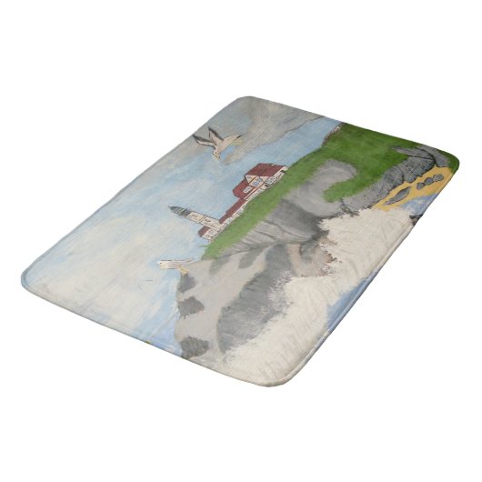 vuurtoren van het Zee Bath Mat (Gekanteld)