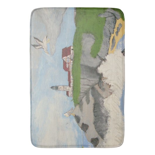 vuurtoren van het Zee Bath Mat (Voorkant Verticaal)