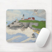 vuurtoren van het Zee MousePad Muismat (Met muis)