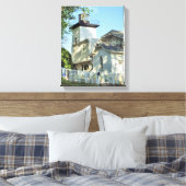 Vuurtoren van het Ziekenhuis, MA Wrapped Canvas (Insitu (Slaapkamer))