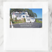 Vuurtoren van het ziekenhuis, Massachusetts Rechthoekige Sticker (Tas)