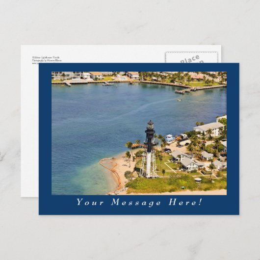 Vuurtoren van Hillsboro Briefkaart (Voorkant / Achterkant)