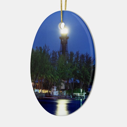 vuurtoren van Hillsboro Keramisch Ornament (Links)