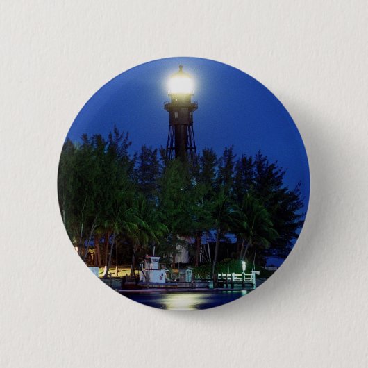 Vuurtoren van Hillsboro Ronde Button 5,7 Cm (Voorkant)