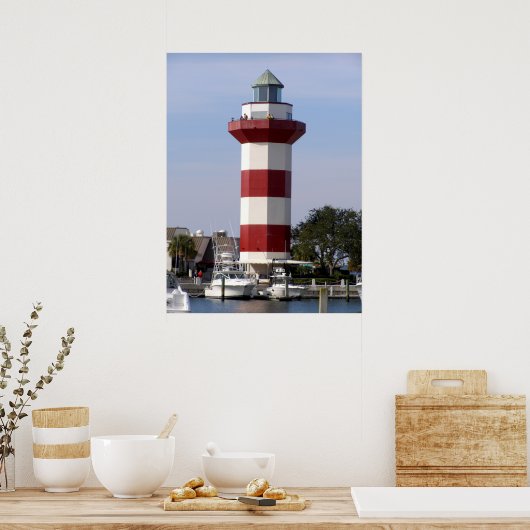 vuurtoren van Hilton Head Poster (Keuken)