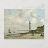 vuurtoren van Honfleur, 1864-66 (olie op het panee Briefkaart (Voorkant)