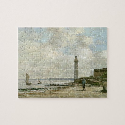 vuurtoren van Honfleur, 1864-66 (olie op het panee Legpuzzel (Horizontaal)