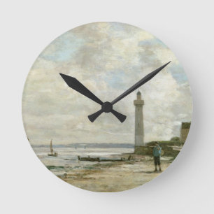 vuurtoren van Honfleur, 1864-66 (olie op het panee Ronde Klok