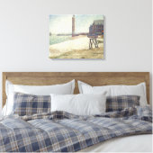 Vuurtoren van Honfleur Canvas Afdruk (Insitu (Slaapkamer))