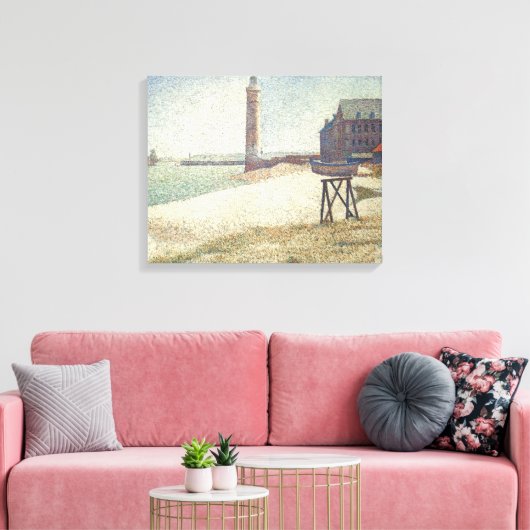 Vuurtoren van Honfleur Canvas Afdruk (Insitu (Woonkamer))