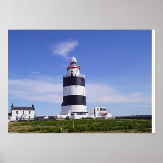Vuurtoren van Hook Ierland Poster (Voorkant)