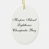 Vuurtoren van Hoopers Keramisch Ornament (Achterkant)