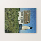 Vuurtoren van hout, Maine Jigzaag Puzzle Legpuzzel (Horizontaal)