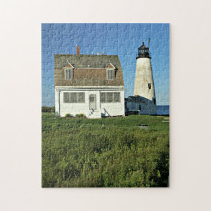Vuurtoren van hout, Maine Jigzaag Puzzle Legpuzzel