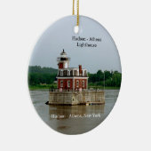 vuurtoren van Hudson Athens Keramisch Ornament (Rechts)