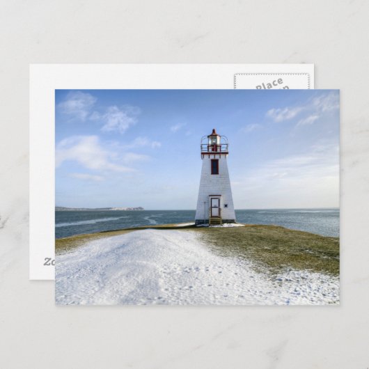 vuurtoren van Inch Arran | New Brunswick Briefkaart (Voorkant / Achterkant)