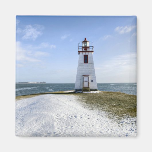 vuurtoren van Inch Arran | New Brunswick Magneet (Voorkant)