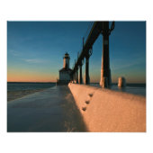 vuurtoren van Indiana Foto Afdruk (Voorkant)