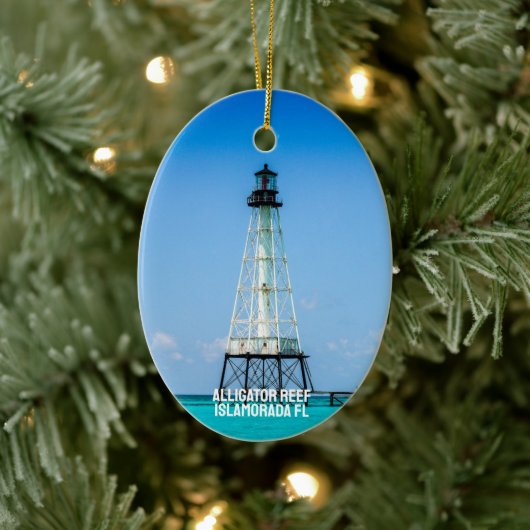 vuurtoren van Islamorada Florida Keramisch Ornament (Boom)