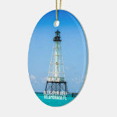 vuurtoren van Islamorada Florida Keramisch Ornament (Links)