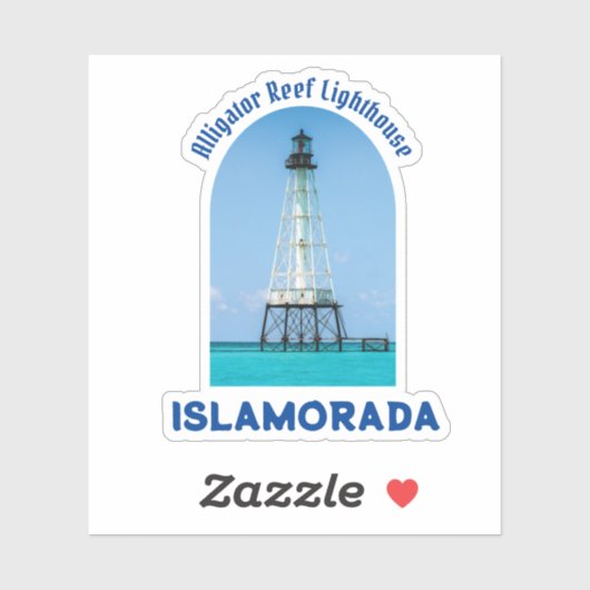 vuurtoren van Islamorada Florida Sticker (Vel)
