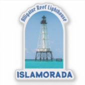 vuurtoren van Islamorada Florida Sticker (Voorkant)