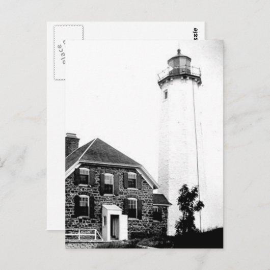 vuurtoren van Isle Royale Briefkaart (Voorkant / Achterkant)