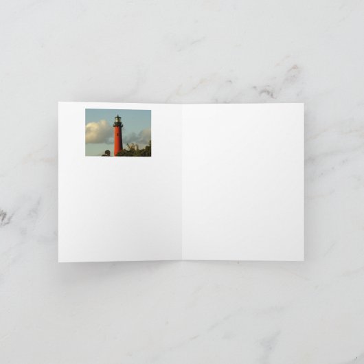 vuurtoren van Jupiter Bedankkaart (Binnen)