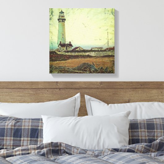  vuurtoren van  kaapolie canvas afdruk (Insitu (Slaapkamer))