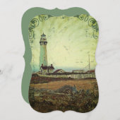  vuurtoren van  kaapolie kaart (Voorkant / Achterkant)