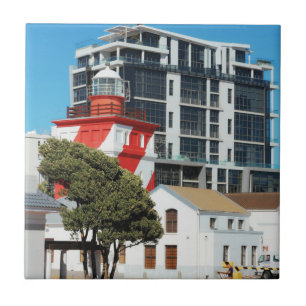 Vuurtoren van Kaapstad Cityscape Tegeltje