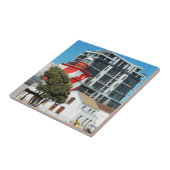 Vuurtoren van Kaapstad Cityscape Tegeltje (Zijkant)