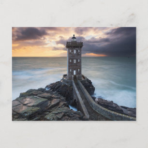 Vuurtoren van Kermorvan Finistère Frankrijk Briefkaart