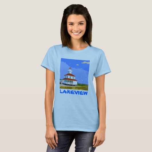 vuurtoren van LAKEVIEW T-shirt (Voorkant volledig)