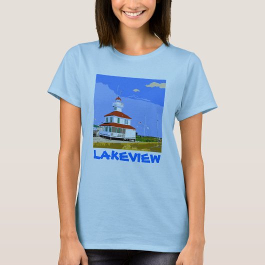 vuurtoren van LAKEVIEW T-shirt (Voorkant)