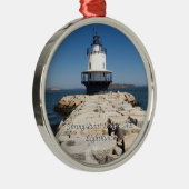 Vuurtoren van lentepunt metalen ornament (Rechts)