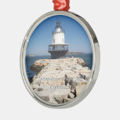 Vuurtoren van lentepunt metalen ornament (Links)