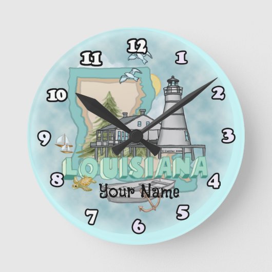 vuurtoren van Louisiana Ronde Klok (Voorkant)