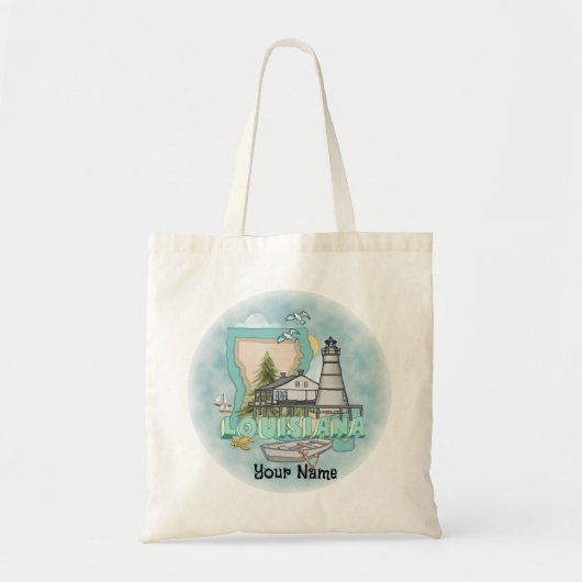 vuurtoren van Louisiana Tote Bag (Voorkant)