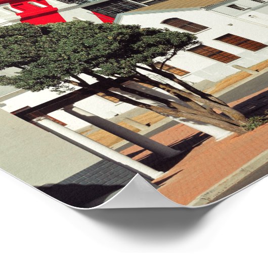 vuurtoren van Maap Town Mouille Point Zuid-Afrika Poster (Hoek)