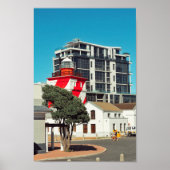 vuurtoren van Maap Town Mouille Point Zuid-Afrika Poster (Voorkant)