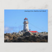 Vuurtoren van Machias Seal Island Briefkaart (Voorkant)